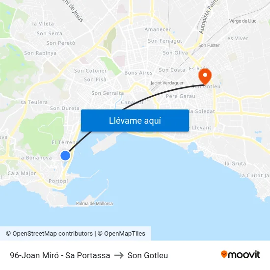 96-Joan Miró - Sa Portassa to Son Gotleu map