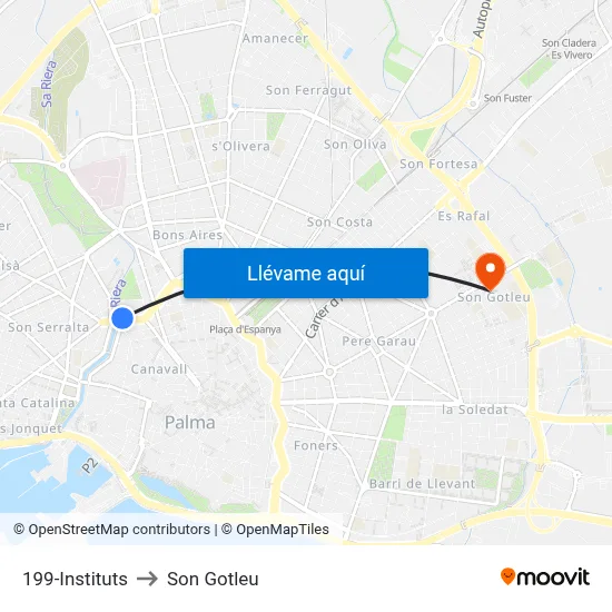 199-Instituts to Son Gotleu map