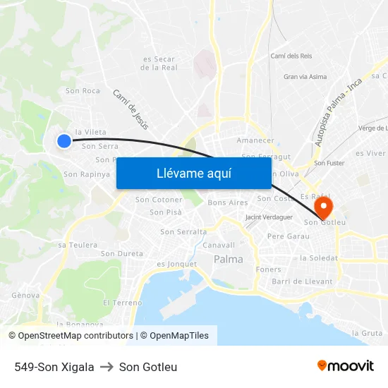 549-Son Xigala to Son Gotleu map