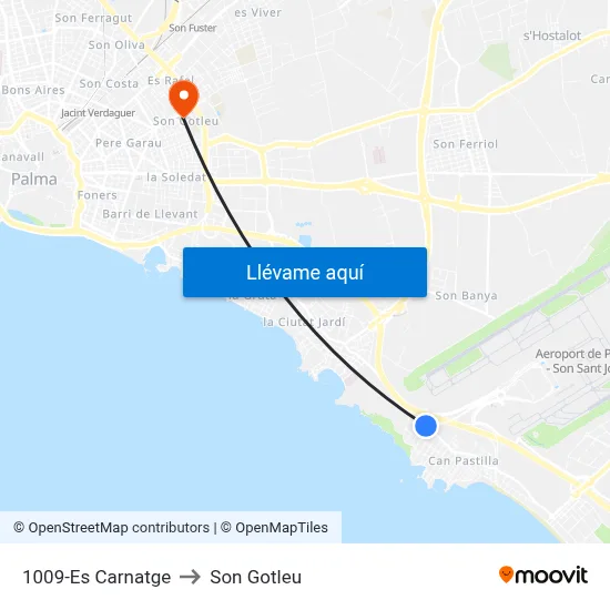 1009-Es Carnatge to Son Gotleu map