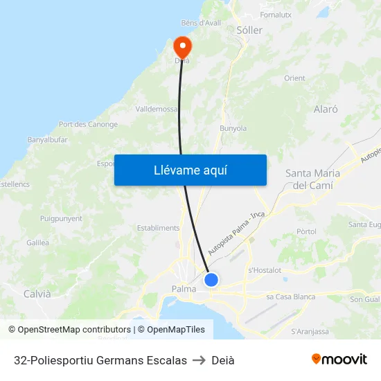 32-Poliesportiu Germans Escalas to Deià map