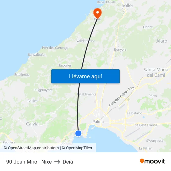 90-Joan Miró - Nixe to Deià map