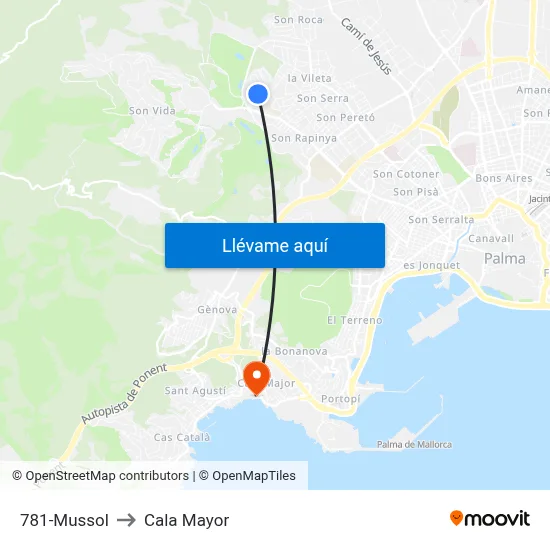 781-Mussol to Cala Mayor map
