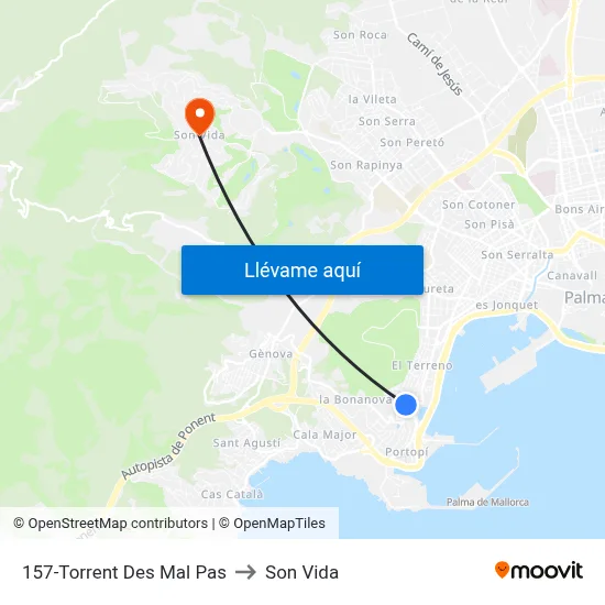 157-Torrent Des Mal Pas to Son Vida map