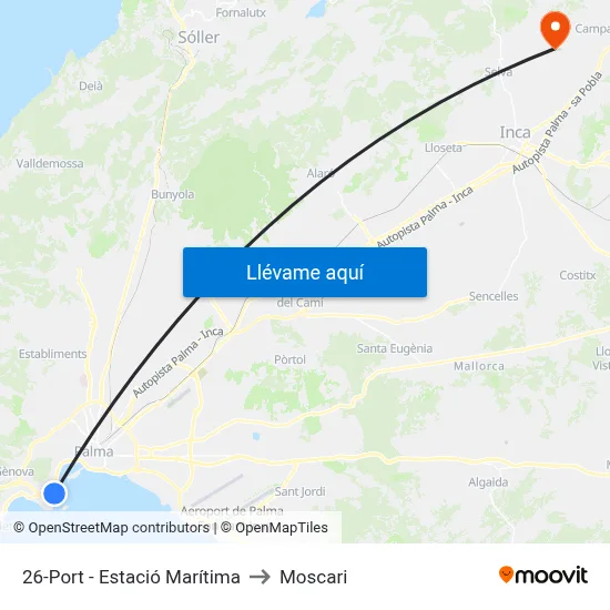 26-Port - Estació Marítima to Moscari map