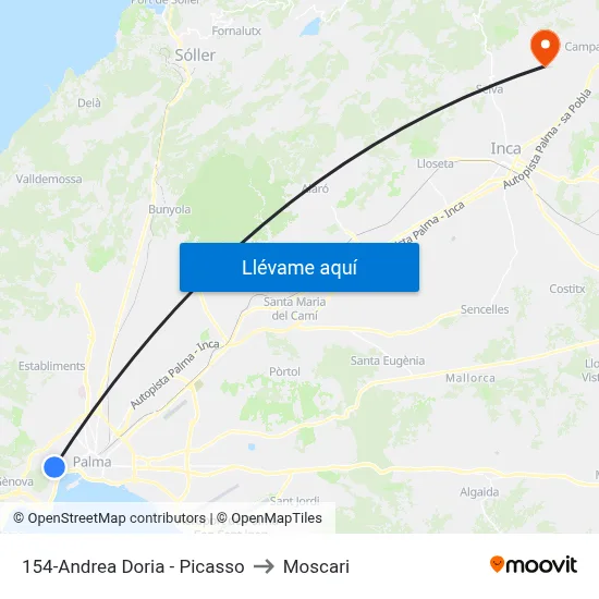 154-Andrea Doria - Picasso to Moscari map