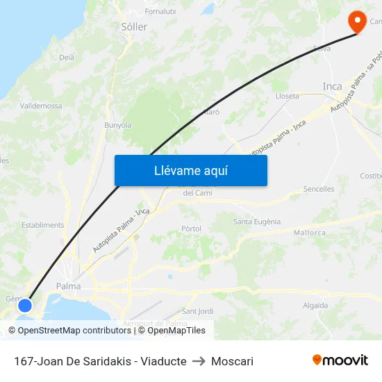 167-Joan De Saridakis - Viaducte to Moscari map