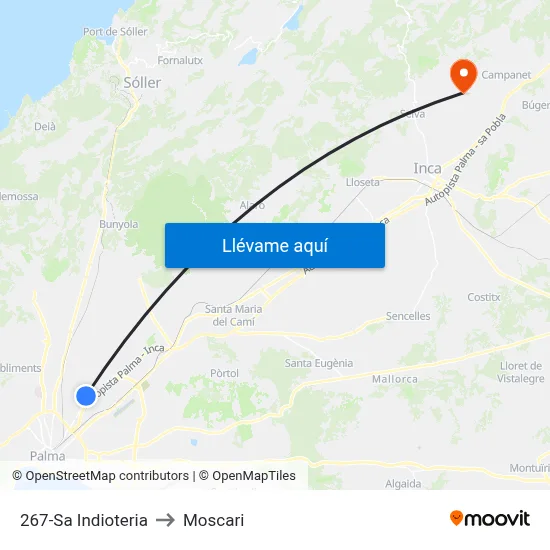 267-Sa Indioteria to Moscari map