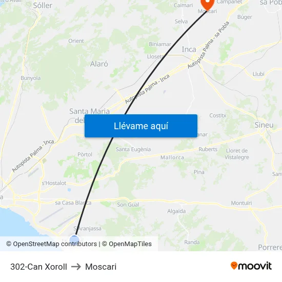 302-Can Xoroll to Moscari map