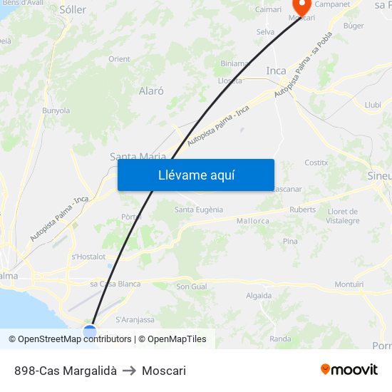 898-Cas Margalidà to Moscari map