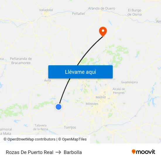Rozas De Puerto Real to Barbolla map