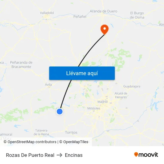 Rozas De Puerto Real to Encinas map