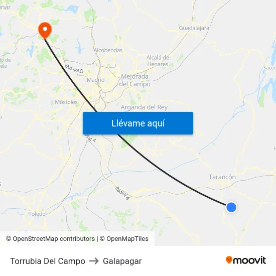 Torrubia Del Campo to Galapagar map