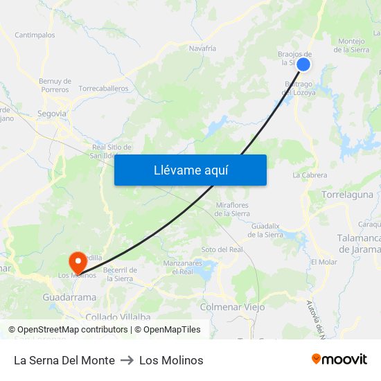 La Serna Del Monte to Los Molinos map