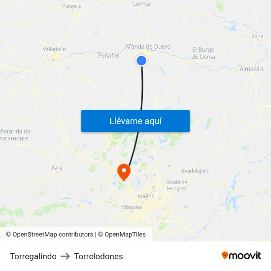 Torregalindo to Torrelodones map