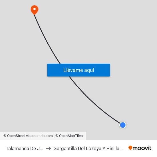 Talamanca De Jarama to Gargantilla Del Lozoya Y Pinilla De Buitrago map