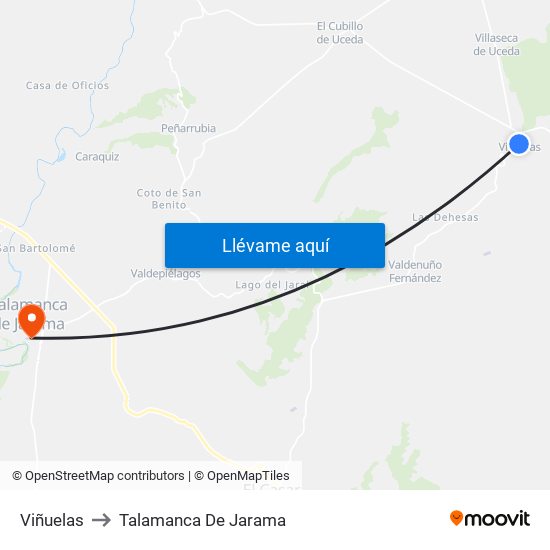 Viñuelas to Talamanca De Jarama map
