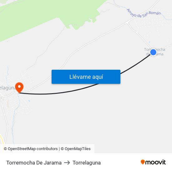 Torremocha De Jarama to Torrelaguna map