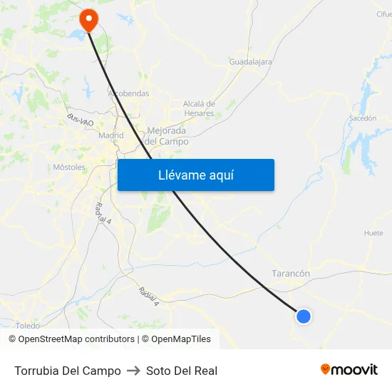 Torrubia Del Campo to Soto Del Real map