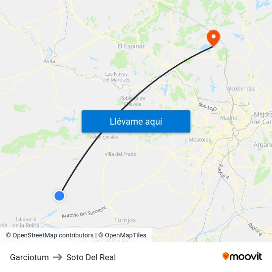 Garciotum to Soto Del Real map