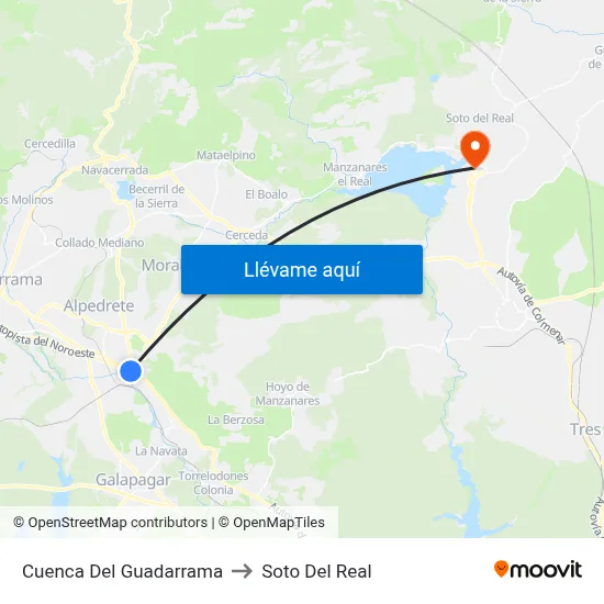 Cuenca Del Guadarrama to Soto Del Real map