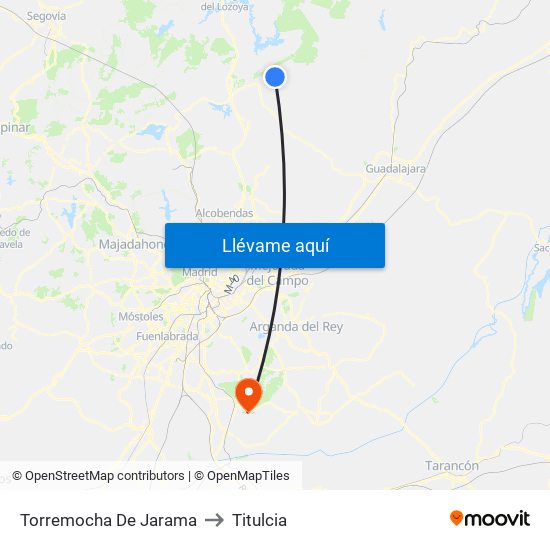 Torremocha De Jarama to Titulcia map