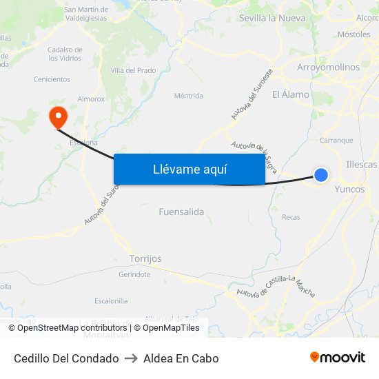 Cedillo Del Condado to Aldea En Cabo map