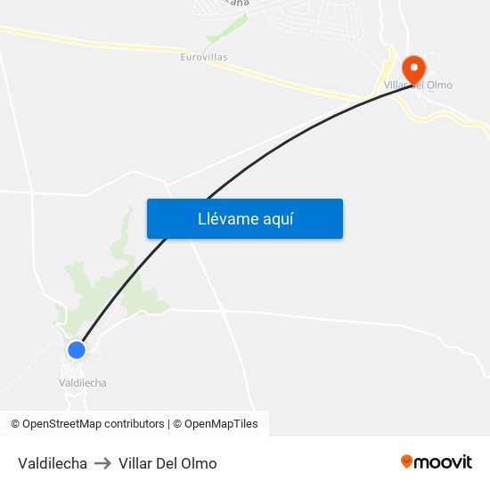 Valdilecha to Villar Del Olmo map