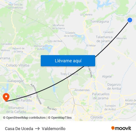 Casa De Uceda to Valdemorillo map