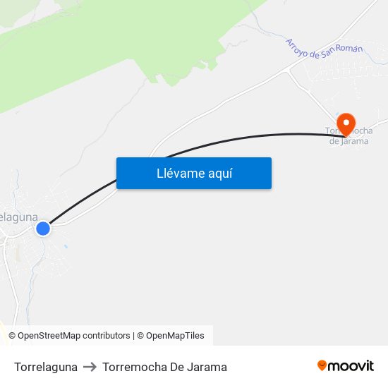 Torrelaguna to Torremocha De Jarama map