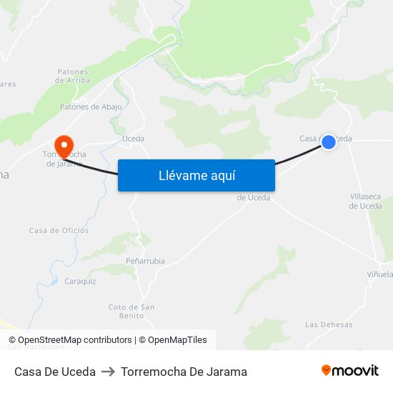 Casa De Uceda to Torremocha De Jarama map