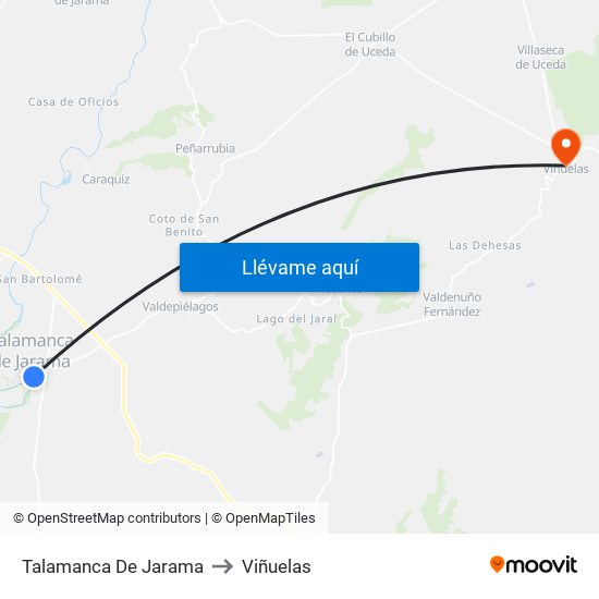 Talamanca De Jarama to Viñuelas map