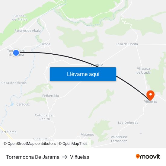 Torremocha De Jarama to Viñuelas map