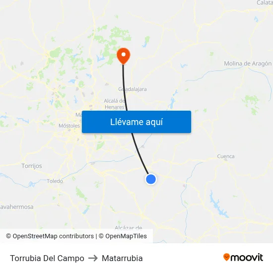 Torrubia Del Campo to Matarrubia map