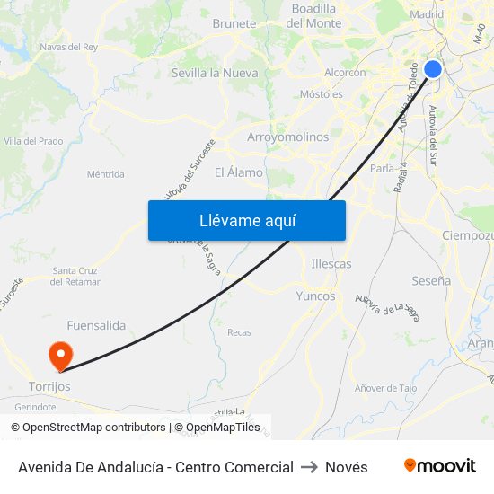 Avenida De Andalucía - Centro Comercial to Novés map