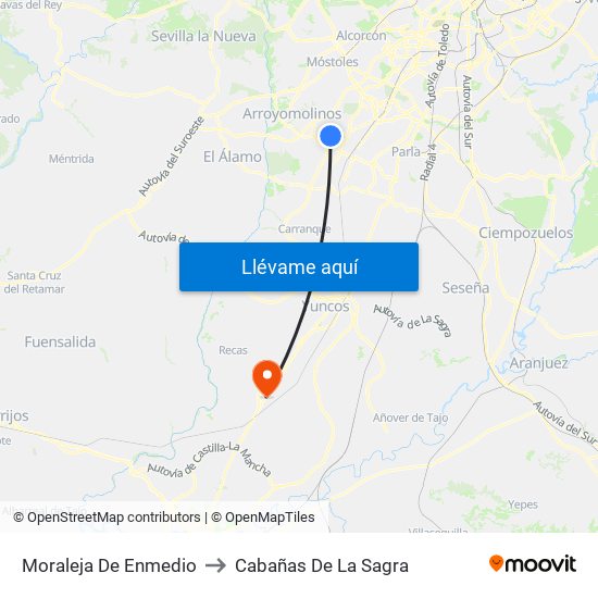 Moraleja De Enmedio to Cabañas De La Sagra map