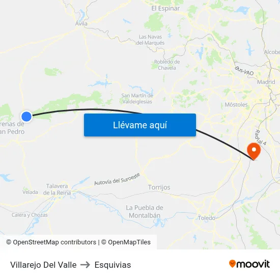 Villarejo Del Valle to Esquivias map
