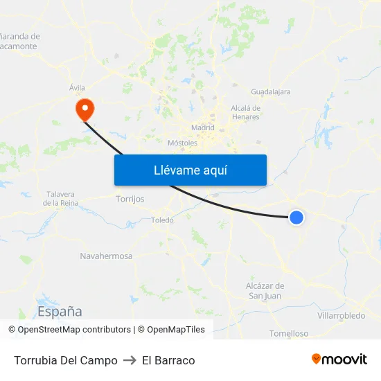 Torrubia Del Campo to El Barraco map