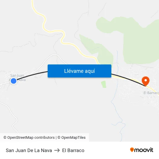 San Juan De La Nava to El Barraco map