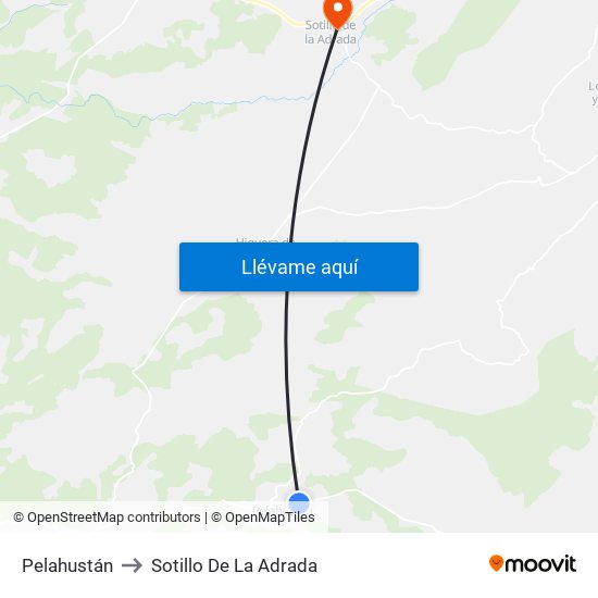 Pelahustán to Sotillo De La Adrada map