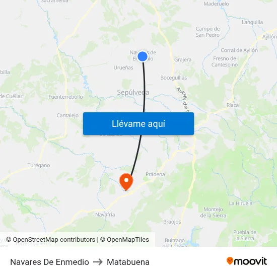 Navares De Enmedio to Matabuena map