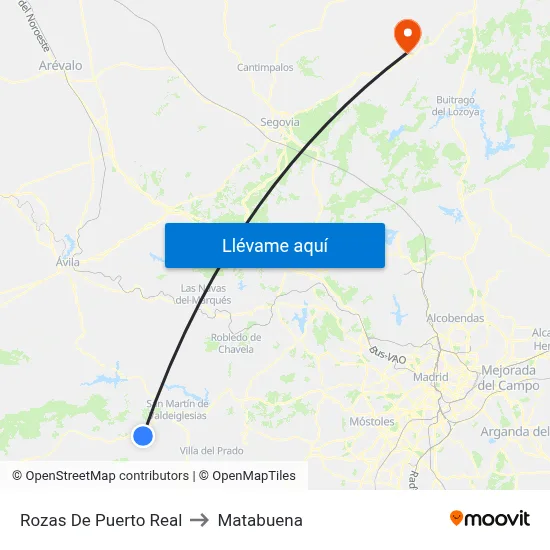 Rozas De Puerto Real to Matabuena map