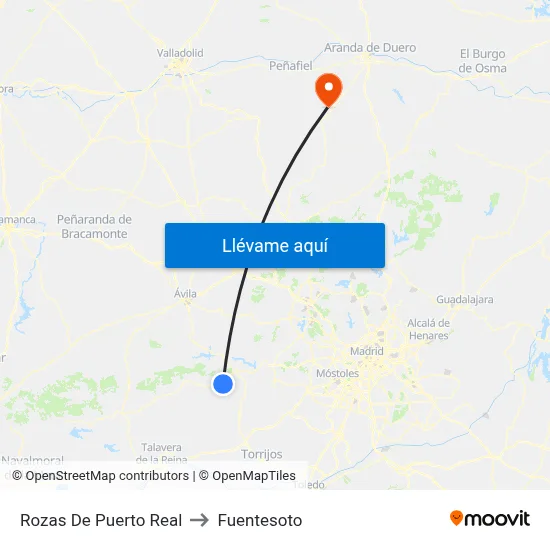 Rozas De Puerto Real to Fuentesoto map