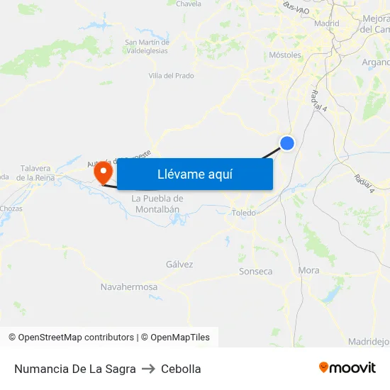 Numancia De La Sagra to Cebolla map