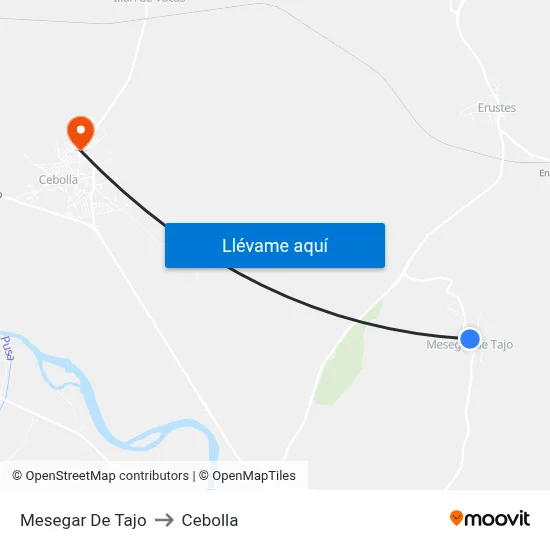 Mesegar De Tajo to Cebolla map
