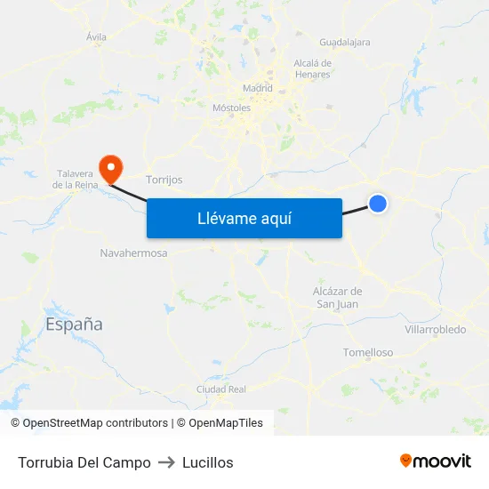 Torrubia Del Campo to Lucillos map