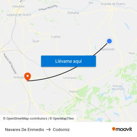Navares De Enmedio to Codorniz map