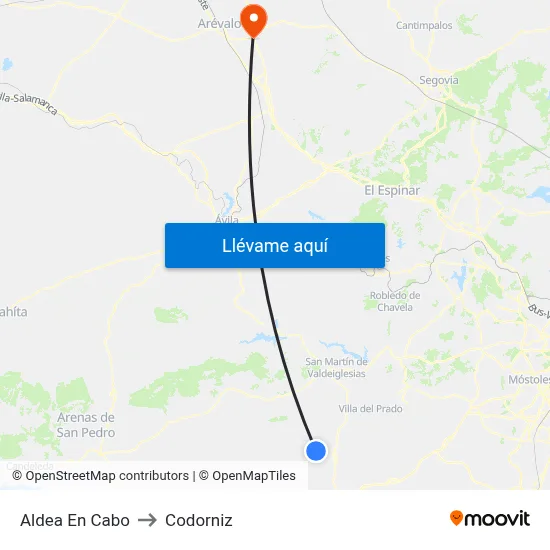 Aldea En Cabo to Codorniz map