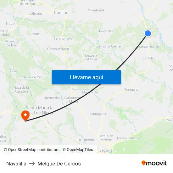 Navalilla to Melque De Cercos map