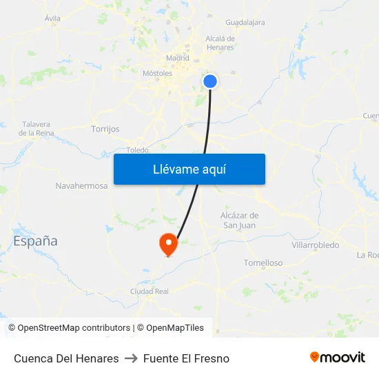 Cuenca Del Henares to Fuente El Fresno map